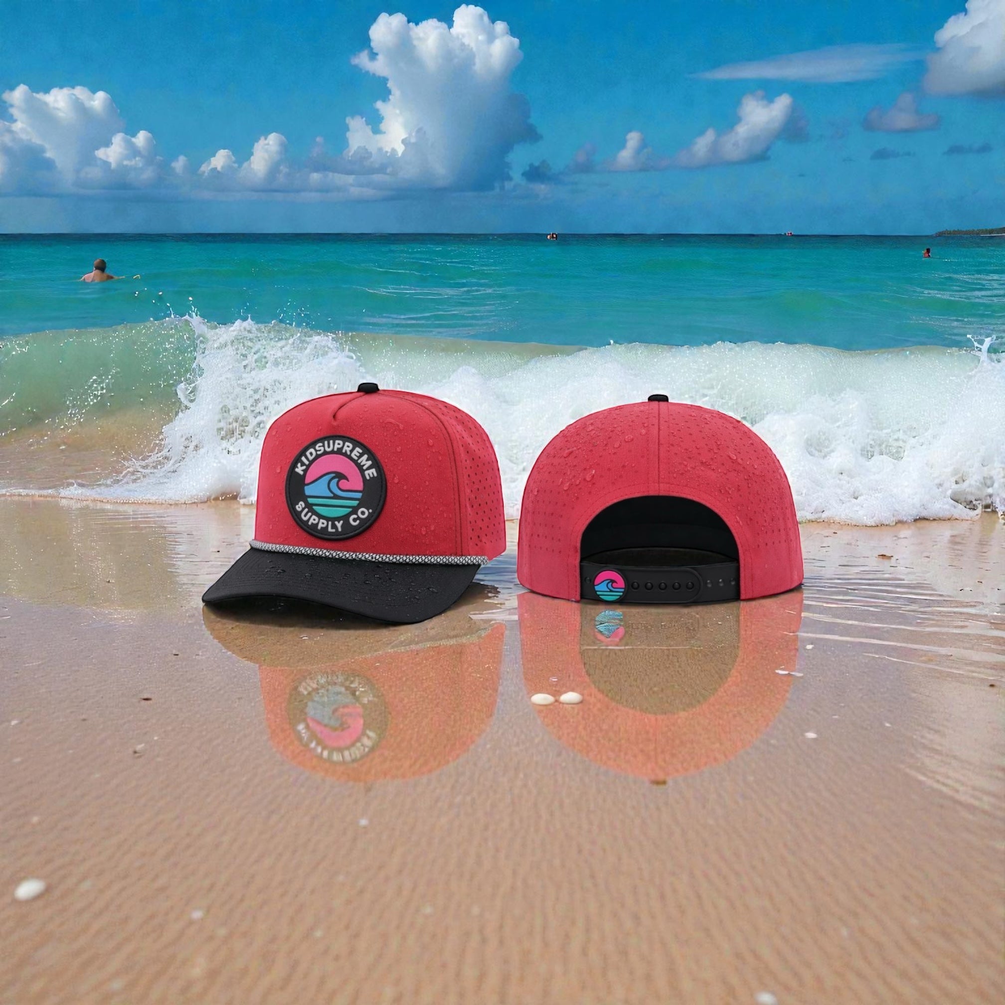 Black & Red High Pin SnapBack Available For Pre Order